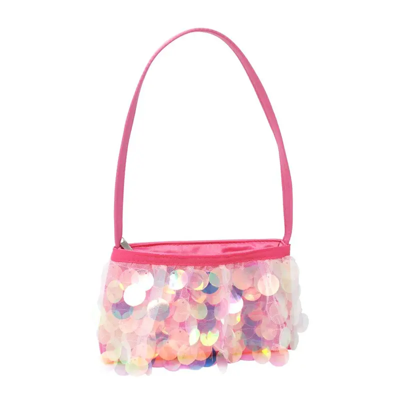 Iridescent Sequin Handbag With Disc Detailing 1