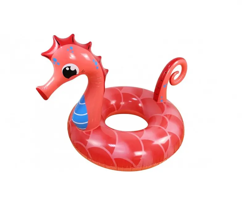 Jumbo Inflatable Sea Horse Swim Ring – Kid-Sized Floating Pool Toy 1