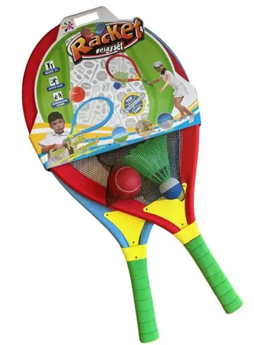 Jumbo Outdoor Sports Set: Badminton & Tennis Combo 1