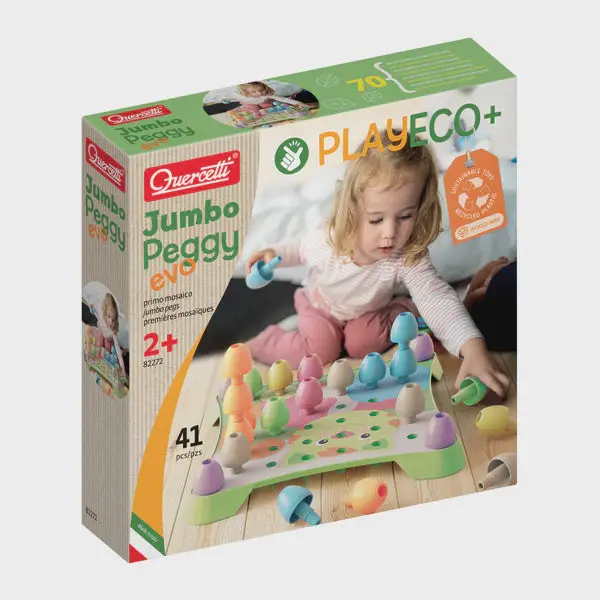 Jumbo Peggy Evo Pegboard Set – 41-Piece Fine Motor Skill Builder 1