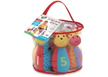 Jungle Pals Skittles Set – Animal-Shaped Bowling Game For Preschoolers 1