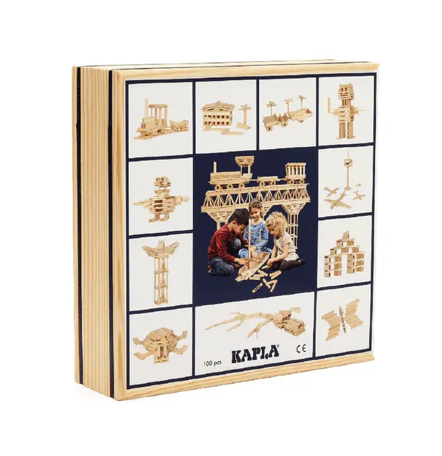 Kapla 100-Piece Natural Wood Building Planks 1