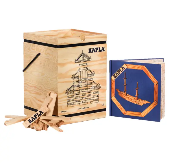 Kapla 280-Piece Wooden Block Set In Storage Chest 1