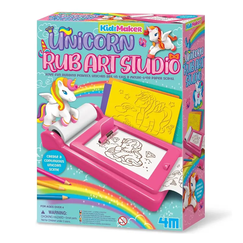 Kidzmaker Unicorn Rub Art Studio – Mess-Free Creative Activity 1