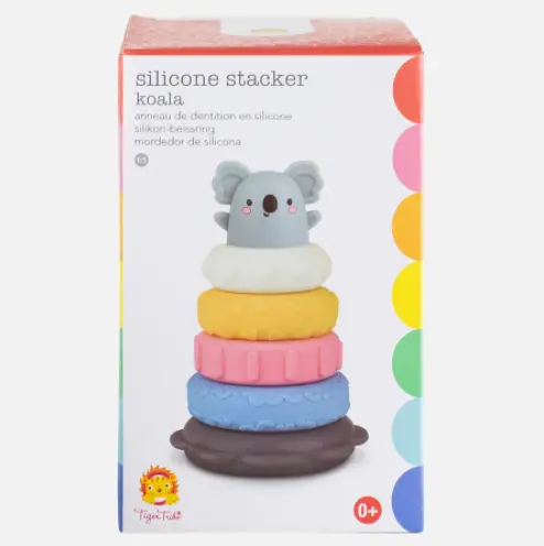 Koala-Themed Silicone Stacking Toy 1