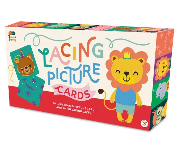 Lacing Picture Cards For Fine Motor Skills Development 1
