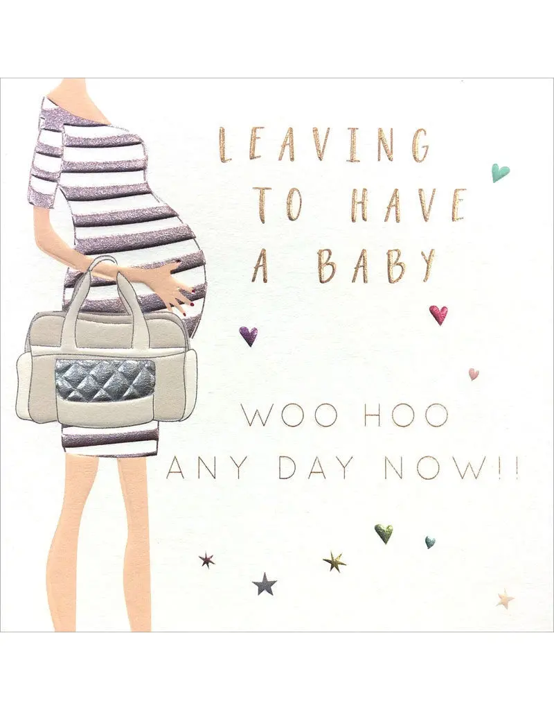 'Leaving To Welcome Baby' Departure Card 1