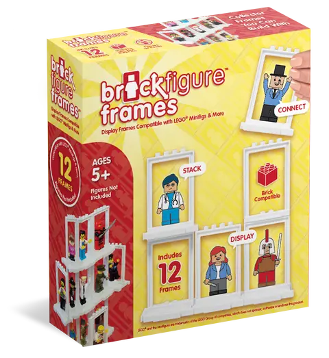 Lego-Compatible Minifigure Display Frames – 12-Pack 1