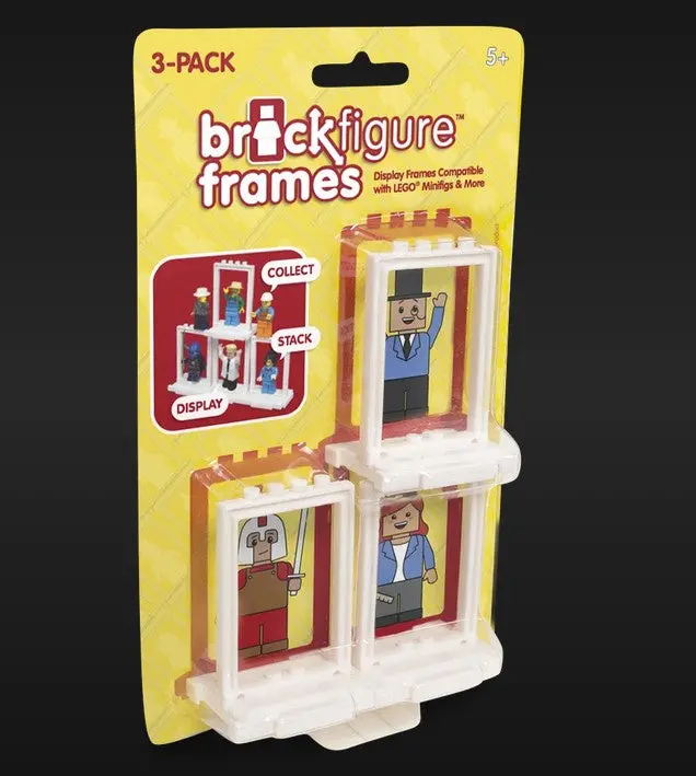 Lego-Compatible Minifigure Display Frames (3-Pack) 1