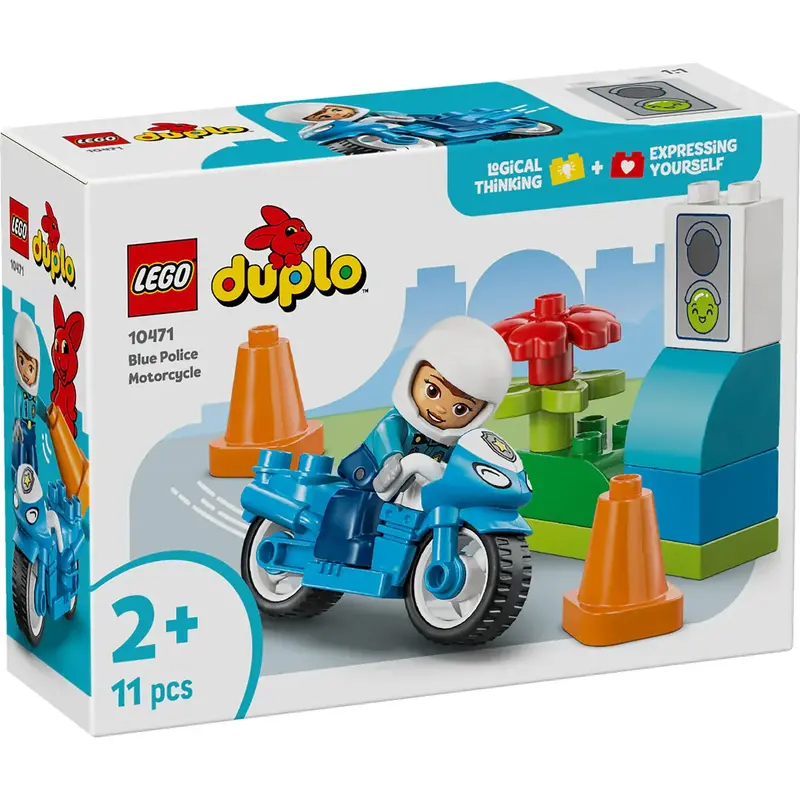 Lego Duplo Blue Police Motorcycle For Toddlers (10471) 1