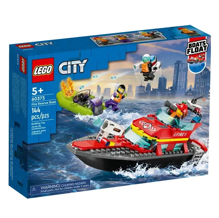 Lego Fire Rescue Boat – Set 60373 1