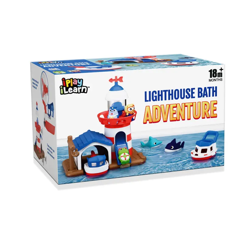 Lighthouse-Themed Bath Time Adventure Book – Splash & Explore 1