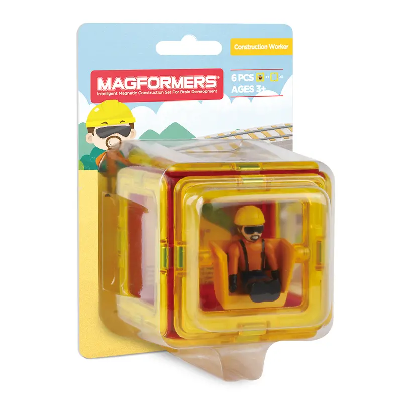 Magformers Construction Worker Themed Building Set 1