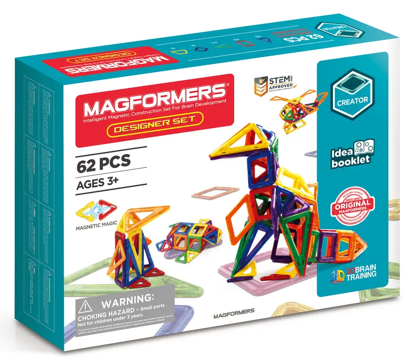 Magformers Designer Magnetic Building Set – 62 Pieces 1
