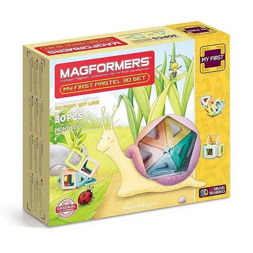 Magformers My First Pastel 30-Piece Magnetic Set 1