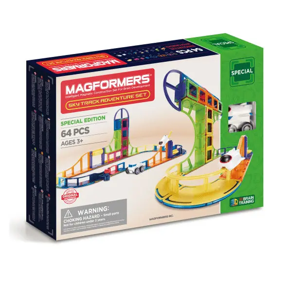 Magformers Sky Track Magnetic Playset (44-Piece) 1