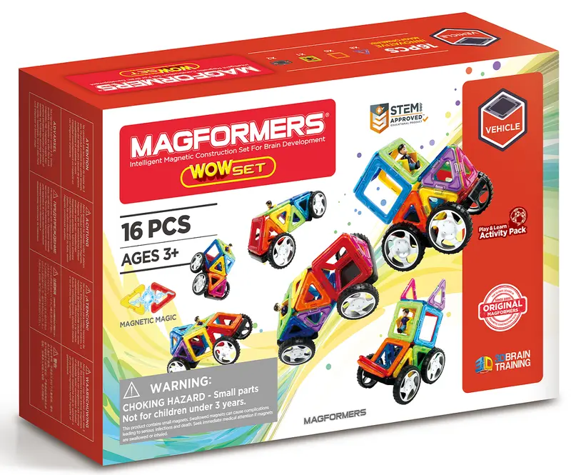 Magformers Wow 16-Piece Magnetic Building Set 1