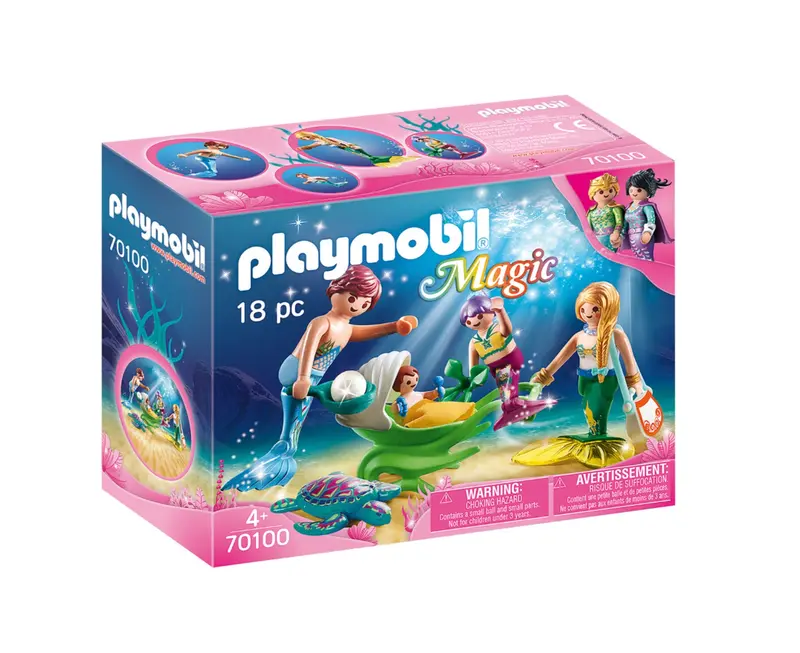 Magic Family Doll With Shell Stroller – 70100 Playset 1