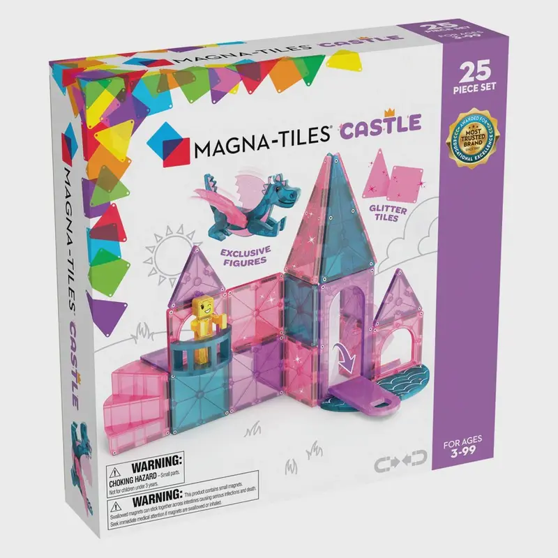 Magna-Tiles Castle Building Set – 25 Magnetic Pieces 1