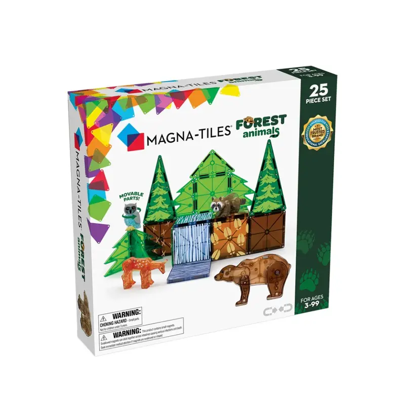 Magna-Tiles Jungle Animals Expansion – 25-Piece Stem Toy 1