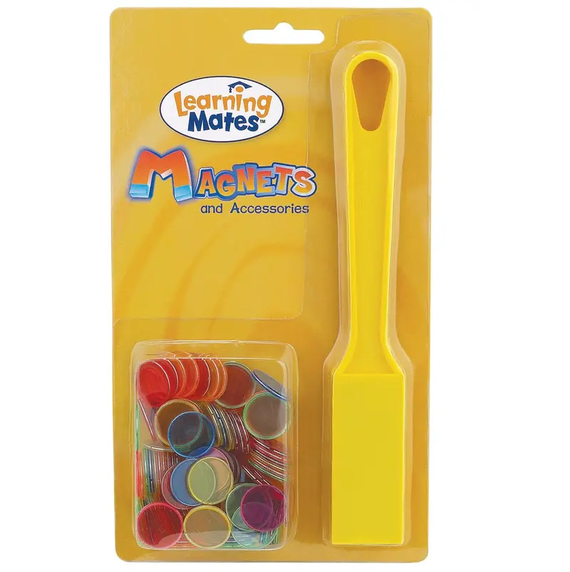 Magnetic Wand Learning Kit – Includes 100 Colorful Magnetic Chips For Hands-On Discovery 1