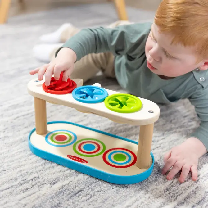 Match & Push Spinning Top Set For Kids 1