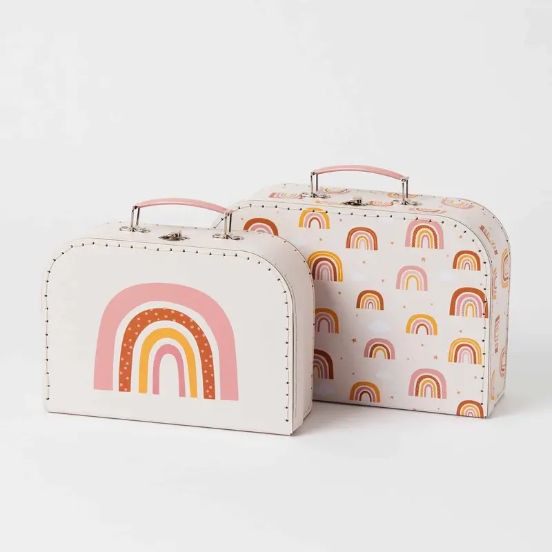 Matching Vintage-Style Travel Suitcase Set 2