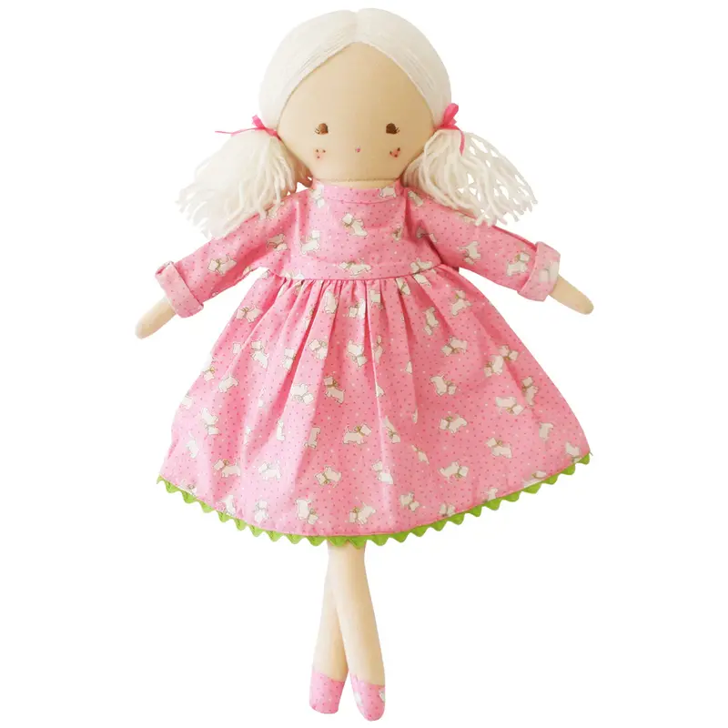 Matilda Doll With Pink Puppies Design 1