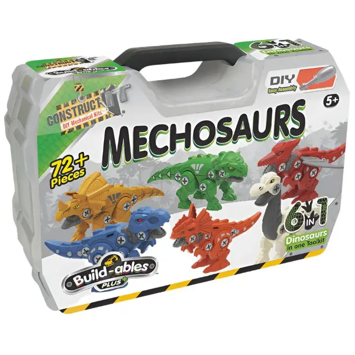 Mechosaurs 6-In-1 Buildable Dinosaur Set 1