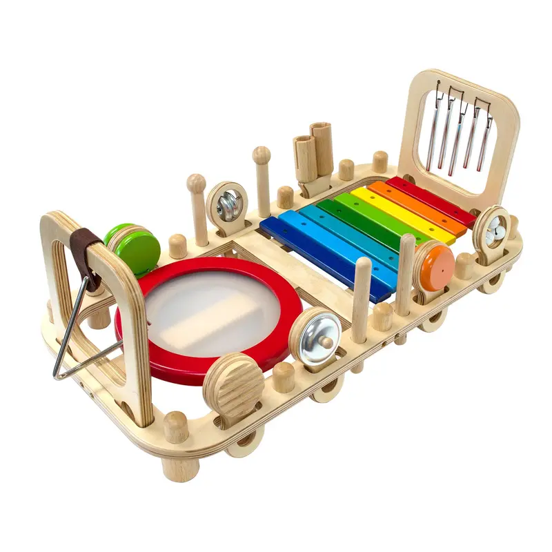Melody Mix Activity Station – Bench & Wall-Mounted Toy 1
