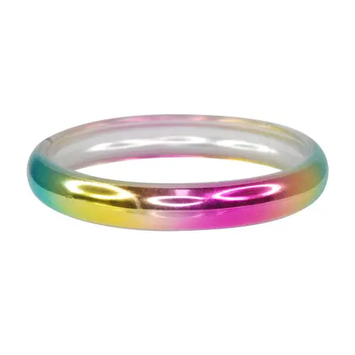 Metallic Rainbow Bangle – Shimmering Adjustable Bracelet 1