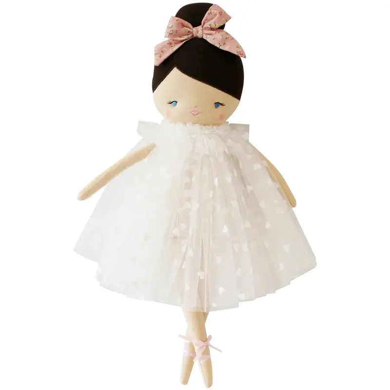 Mia Doll With White Heart Motif 1