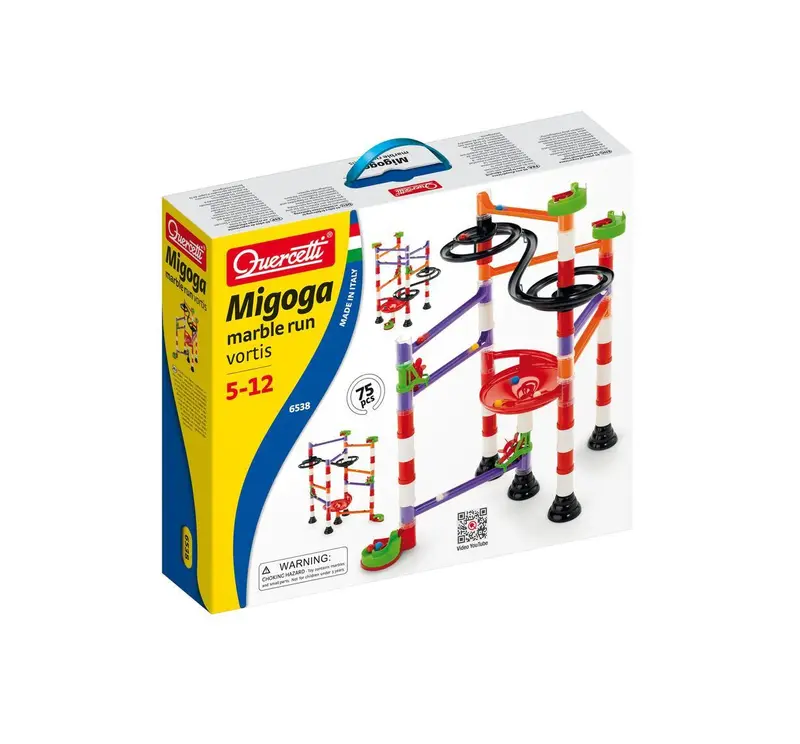 Migoga Marble Run Vortis Set – 75-Piece Spiral Tower Construction Kit 1