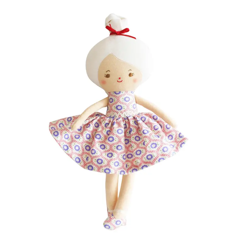 Mini Maggie Doll In Ivory And Red 1