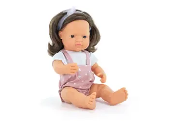 Miniland My Friends & Me Doll – 38Cm Brown-Haired Figure 1