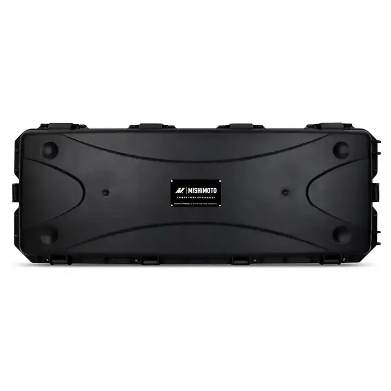 Mishimoto Universal Matte Carbon Fiber Intercooler – 600Mm Silver Core, C-Flow Design With V-Band Clamps 1