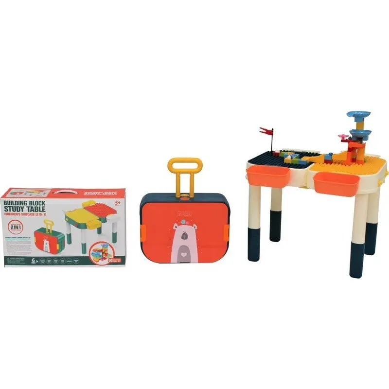 Modular Building Block Study Desk For Kids 1