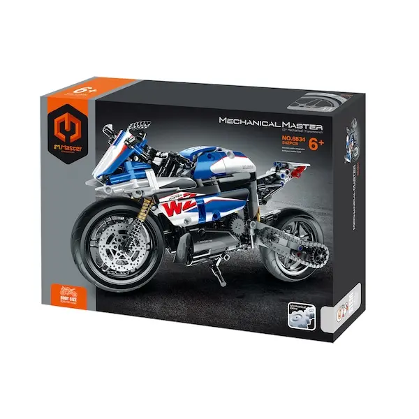 Motorcycle Assembly Model Kit – Realistic Design (542 Pieces) 1