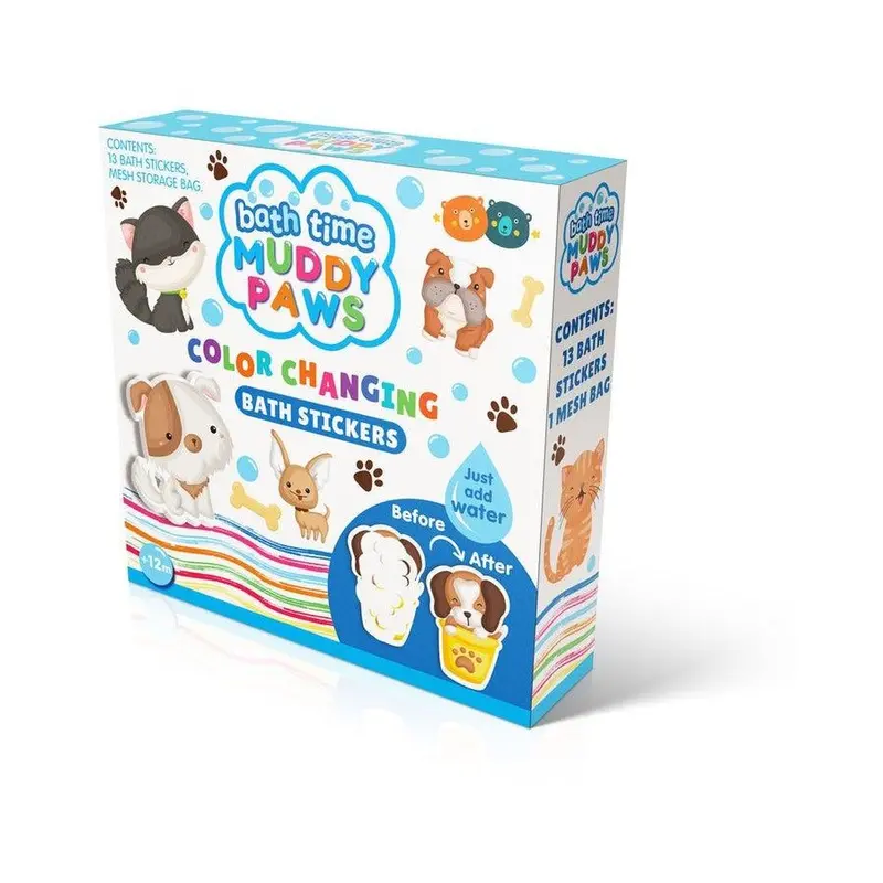 Muddy Paws Thermochromic Bath Stickers 1
