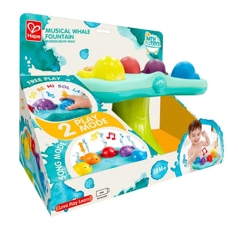 Musical Whale Fountain Toy With Gentle Water Flow 1