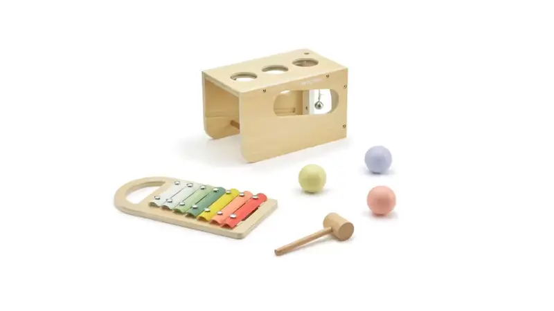 Natural Tap-Tap Musical Toy For Toddlers 1