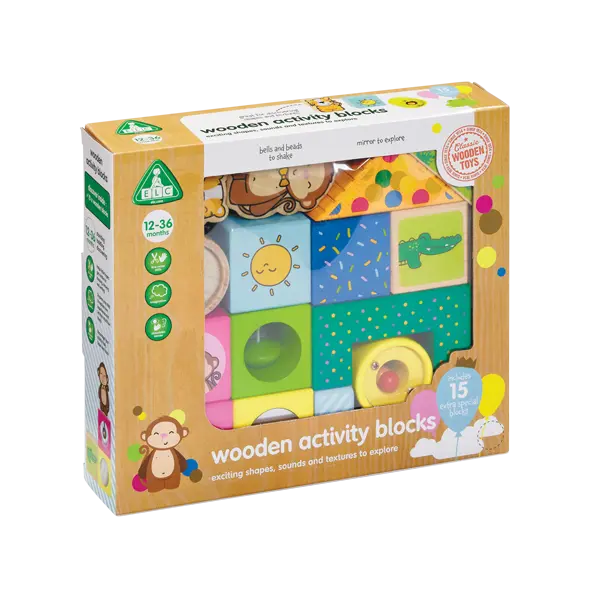 Natural Wooden Activity Block Set 1