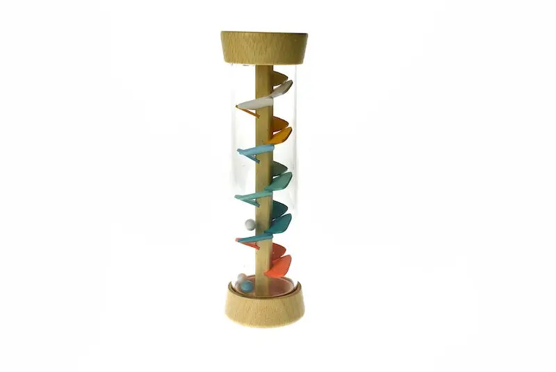 Natural Wooden Bead Maze Slide Toy 1