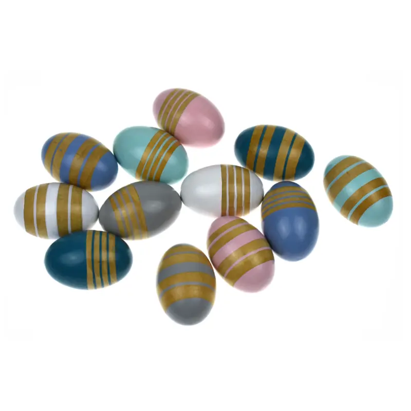 Natural Wooden Egg Shaker – Toddler Rhythm Instrument 1
