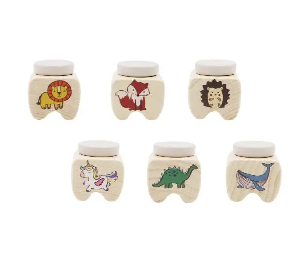 Natural Wooden Keepsake Box For Baby'S First Teeth 1
