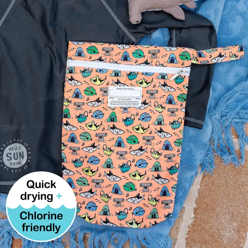 Nippers-Themed Reusable Wet Bag 1