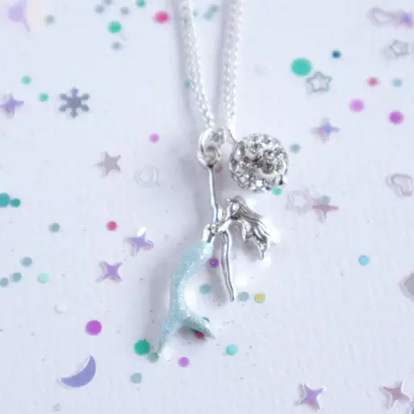 Ocean Blue Mermaid-Themed Necklace 1