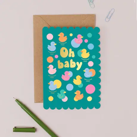 Oh Baby! Rubber Duck Welcome Card 1