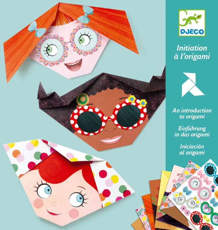 Origami Kit Featuring Expressive Facial Designs 1