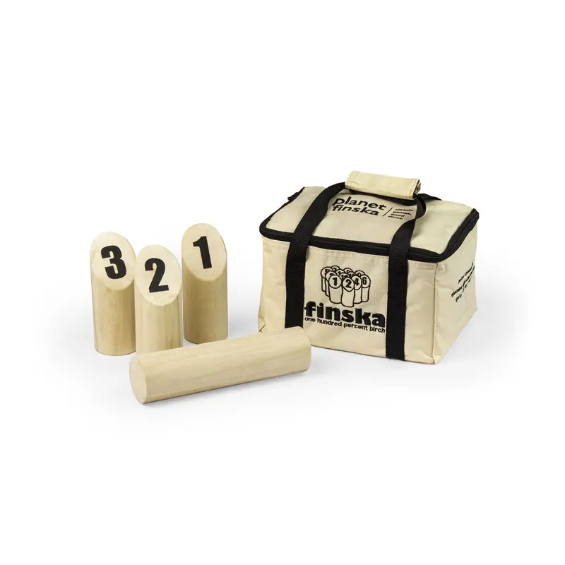 Original Finska (Chuck-A-Wood) Lawn Game With Portable Carry Bag 1